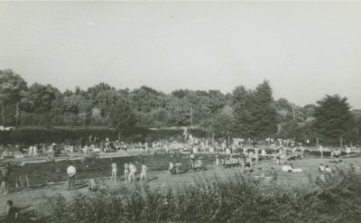 Kwidzyn - Odkryty basen miejski, ok. 1960 roku