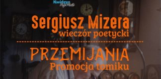 Plakat "Sergiusz Mizera - wieczór poetycki"