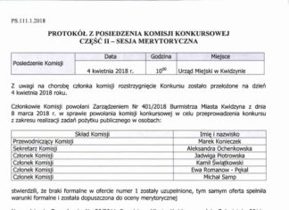 Rozstrzygnięcie konkursu ofert w dziedzinie „Edukacja, Promocja i organizacja wolontariatu” 06 04 2018 konkurs1