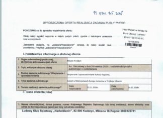 Ogłoszenie o możliwości zgłoszenia uwag do oferty złożonej przez Ludowy Klub Sportowy „Nadwiślanin” pn. „Udział w Mistrzostwach Europy Juniorów w Trójboju Siłowym” 09 11 2018 oferta 2 1