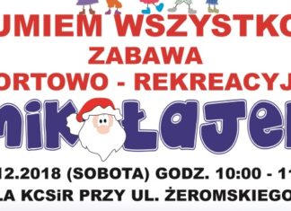 „Umiem wszystko” – zabawa sportowo-rekreacyjna z Mikołajem 19 11 2018 umiem wszystko