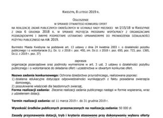 Otwarty konkurs ofert ochrona dziedzictwa przyrodniczego 08 02 2019 konkurs ochrona dziedzictwa przyrodniczego1