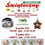 Plakat kiermaszu świątecznego w Centrum Handlowym Liwa