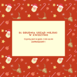 Informacja o godzinach pracy Urzędu Miejskiego w dnia 24 grudnia 2019 r.