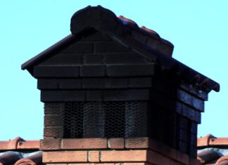 Zanieczyszczony komin