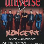 Plakat koncertu zespołu Universe
