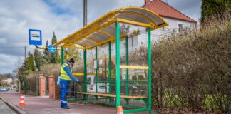 PWK dezynfekcja, przystanki autobusowe