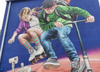 Mural w kwidzyńskiej Szóstce