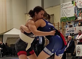 Maja Kowalska podczas walki na macie