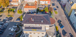 widok z góry na PBS