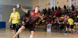 Mecz piłki ręcznej I liga mężczyzn.