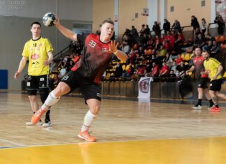 Mecz piłki ręcznej I liga mężczyzn.