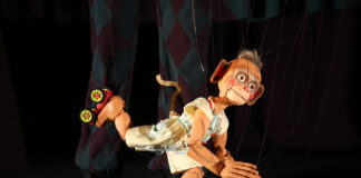 Spektakl Cyrk-Małpa-lalka na wrotkach