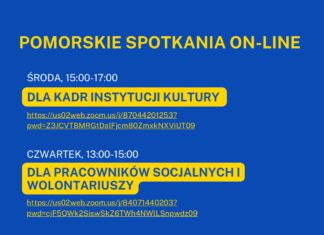 Pomorskie spotkania on-line dla osób pracujących z uchodźcami z Ukrainy treść zaproszenia we wpisie