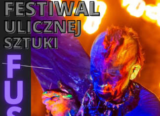 Plakat Festiwalowy, kolorowo oświetlony człowiek