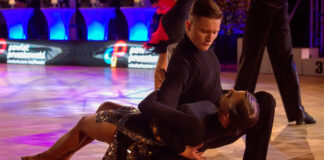 tancerze w czasie występu