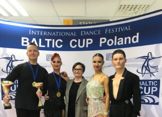 Tancerze z klubu PROGRESS błyszczą na parkietach międzynarodowych! dwie pary taneczne wraz ze swoją trenerką