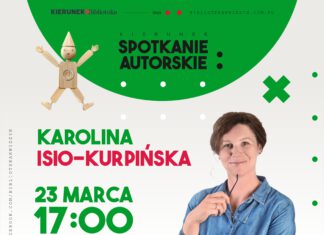 Pierwszy dzwonek plakat - spotkanie z Karoliną Isio-Kurpińską