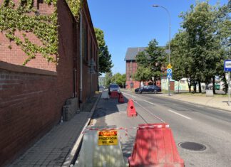 Utrudnienia na ul. Chopina.