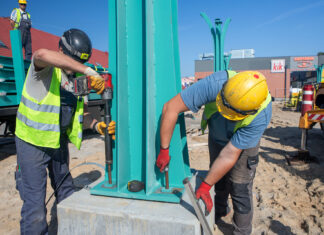 Prace modernizacyjne na targowisku miejskim. Foto: Aleksander Łubiński