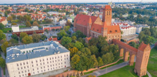 Kwidzyn z lotu ptaka