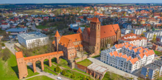 Kwidzyn z lotu ptaka