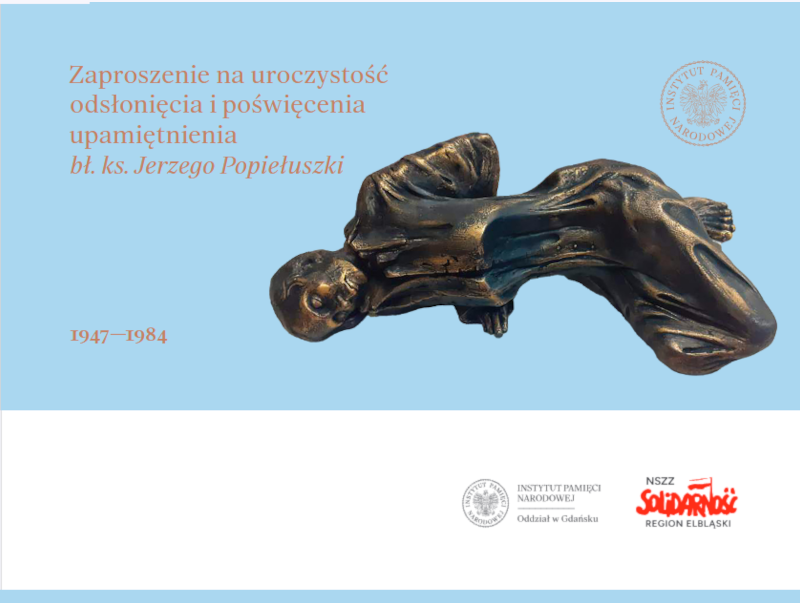 Odsłonięcie tablicy upamiętniającej Bł. ks. Jerzego Popiełuszkę