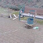 Wandalizm na Skwerze kombatantów