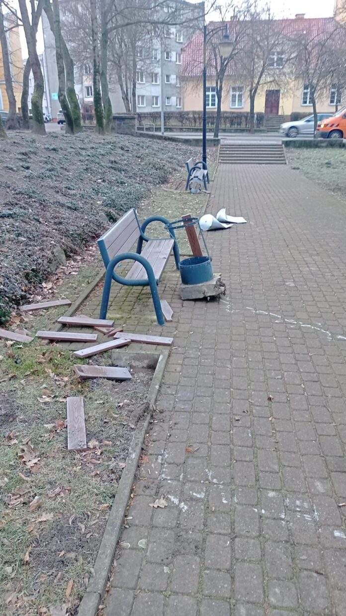 Wandalizm na Skwerze kombatantów