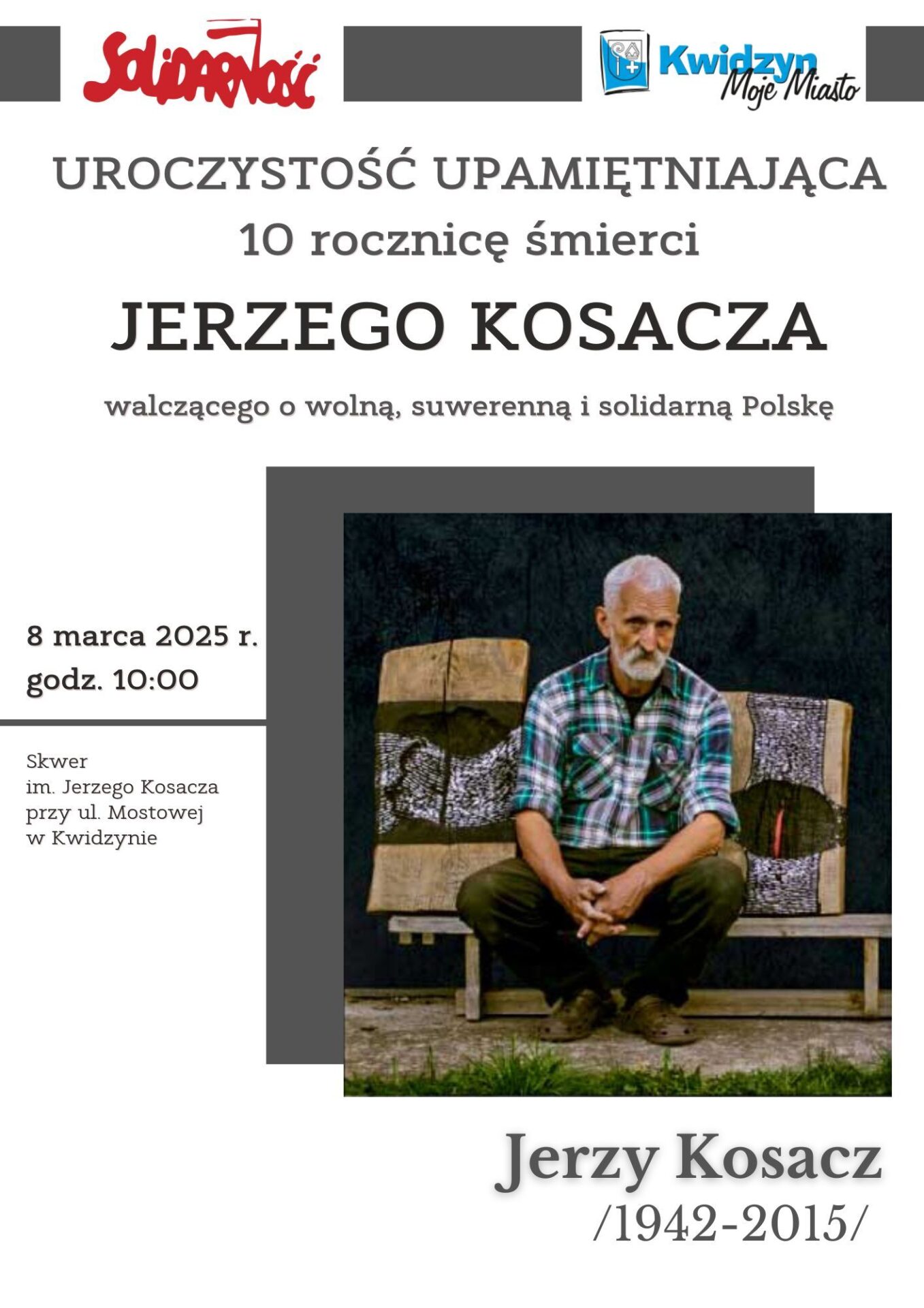 Uroczystość upamiętniająca Jerzego Kosacza