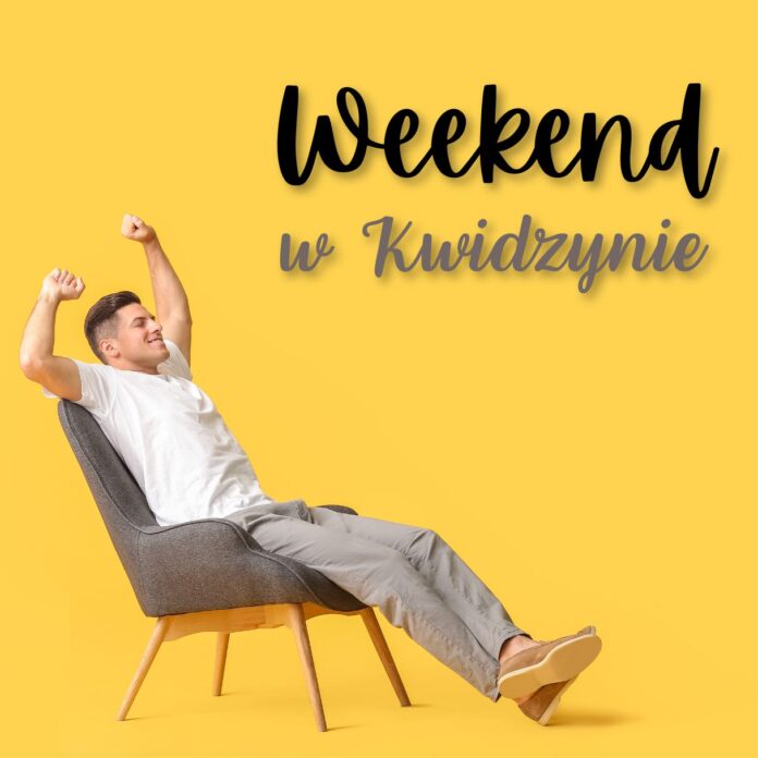 Orange Modern Happy Weekend Instagram Post Weekend w Kwidzynie