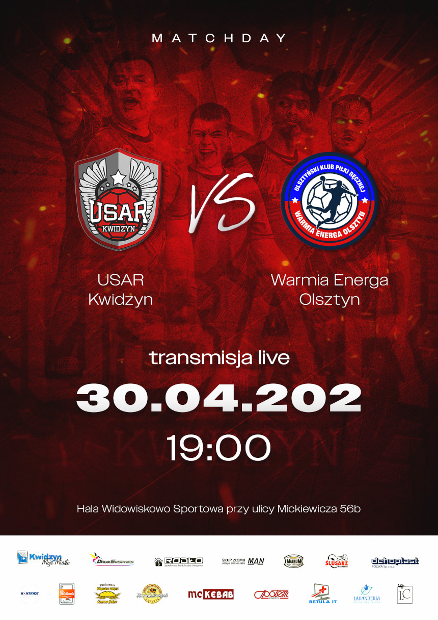 USAR Kwidzyn - Warmia Energa Olsztyn