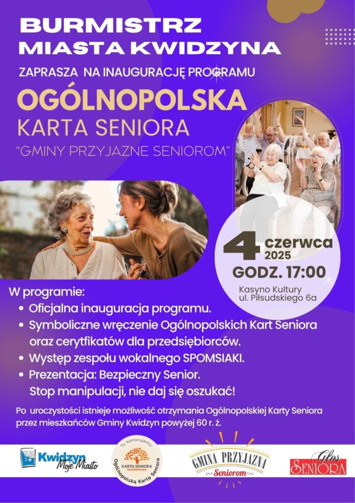 Miasto Przyjazne Seniorom plakat