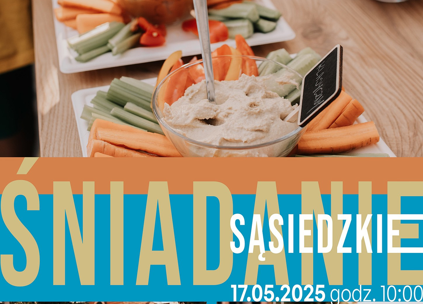 Plakat na Śniadanie Sąsiedzkie - 17 maja 2025
