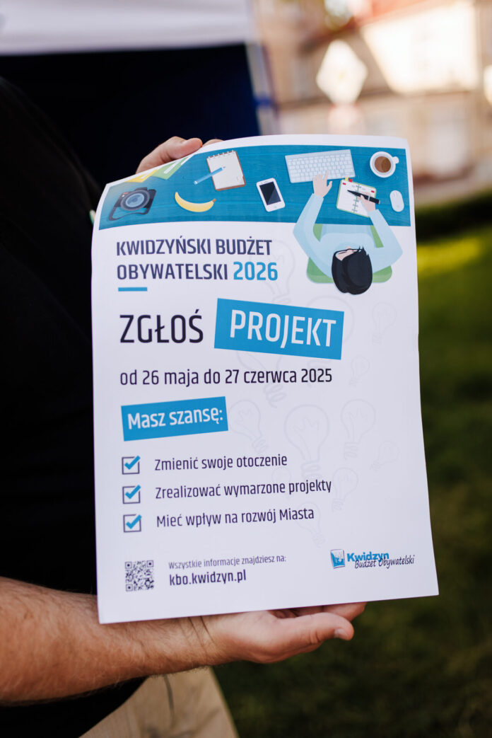Trwa nabór projektów do Kwidzyńskiego Budżetu Obywatelskiego