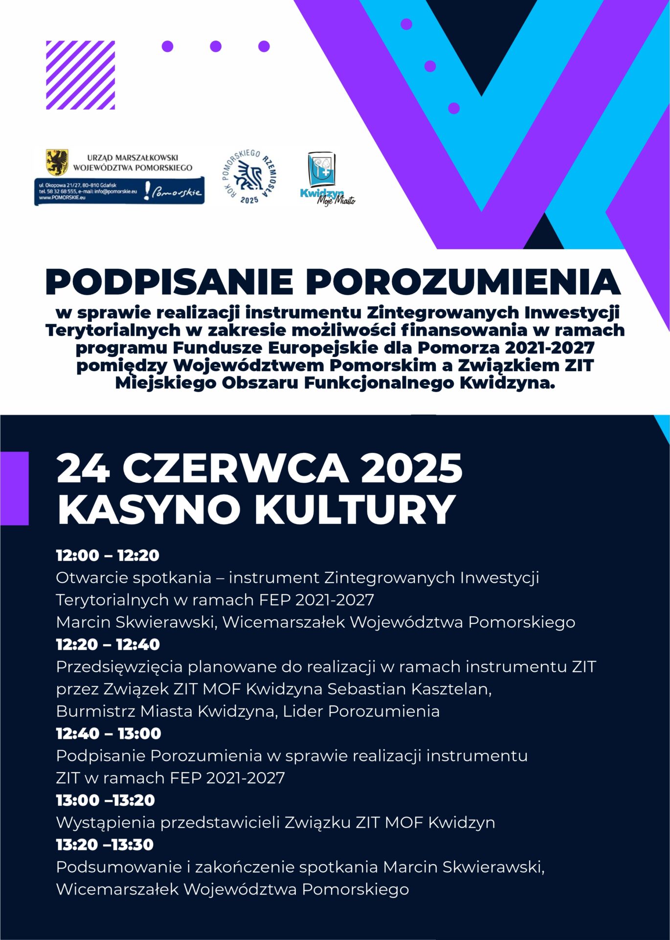 Podpisanie porozumienia w sprawie realizacji instrumentu Zintegrowanych Inwestycji Terytorialnych