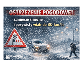 OSTRZEŻENIE POGODOWE!