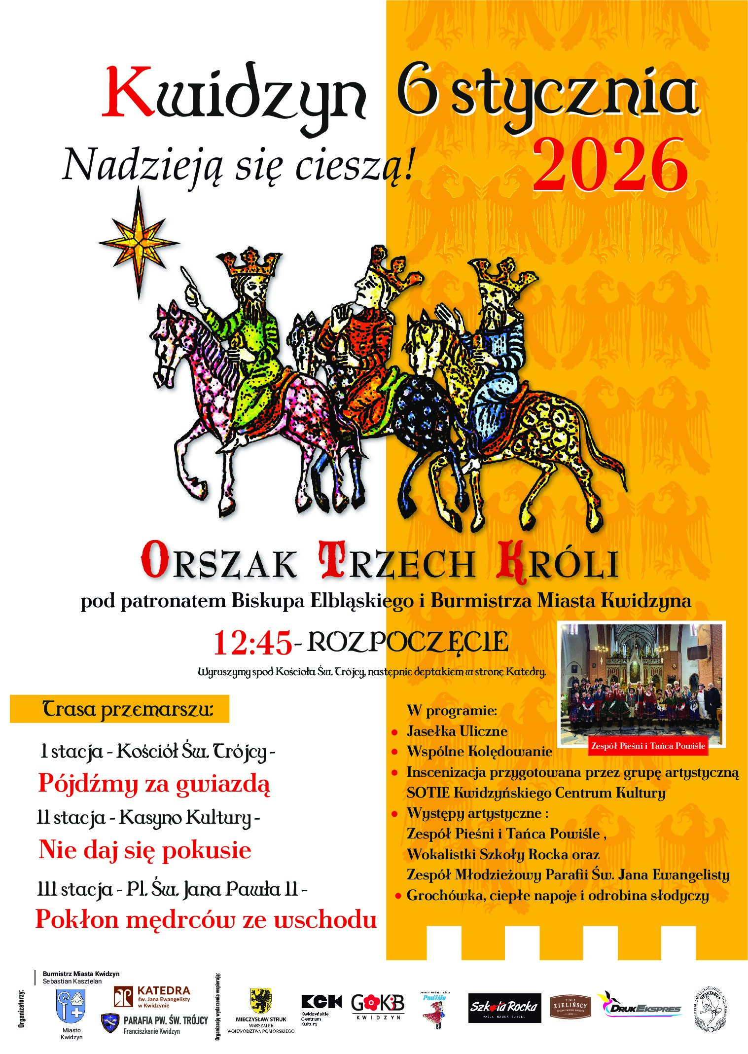 Orszak Trzech Króli w Kwidzynie – „Nadzieją się cieszą”