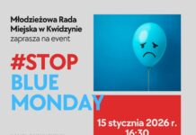#STOP BLUE MONDAY z Młodzieżową Radą Miasta w Kwidzynie.