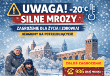 Silne mrozy – apel do mieszkańców Kwidzyna o zachowanie ostrożności!
