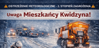 OSTRZEŻENIE METEOROLOGICZNE – 2. STOPIEŃ ZAGROŻENIA!