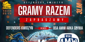Defenders Kwidzyn podejmują BSA AMW Arka Gdynia!
