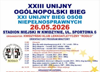 XXIII Unijny Ogólnopolski Bieg oraz XXI Unijny Bieg Osób Niepełnosprawnych w Kwidzynie