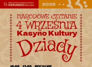 Narodowe Czytanie „Dziadów” Adama Mickiewicza w Kwidzynie!