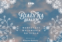 ,,Biały na białym. Haft powiślański” warsztaty malowania na szkle